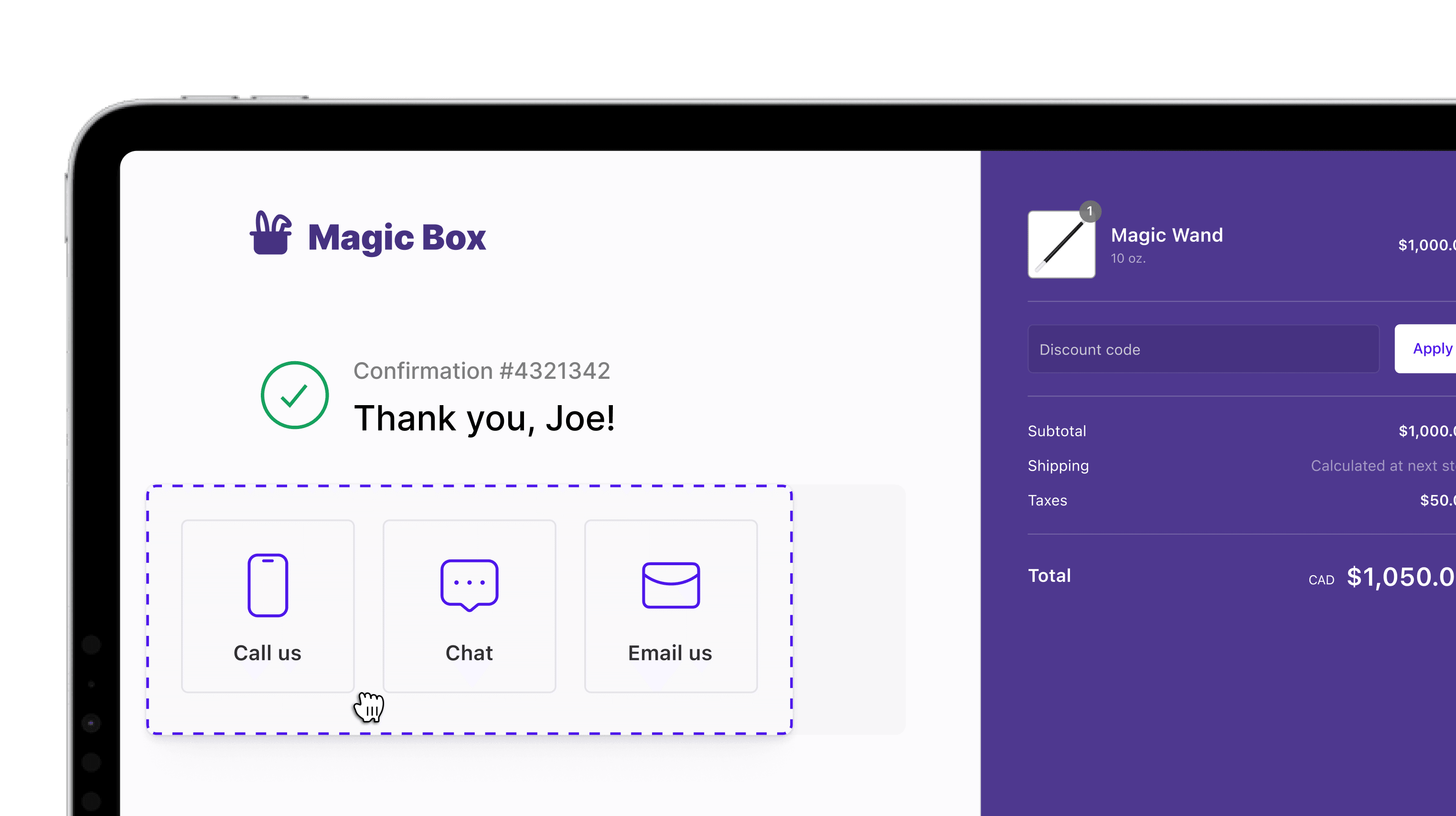 Thank you page image