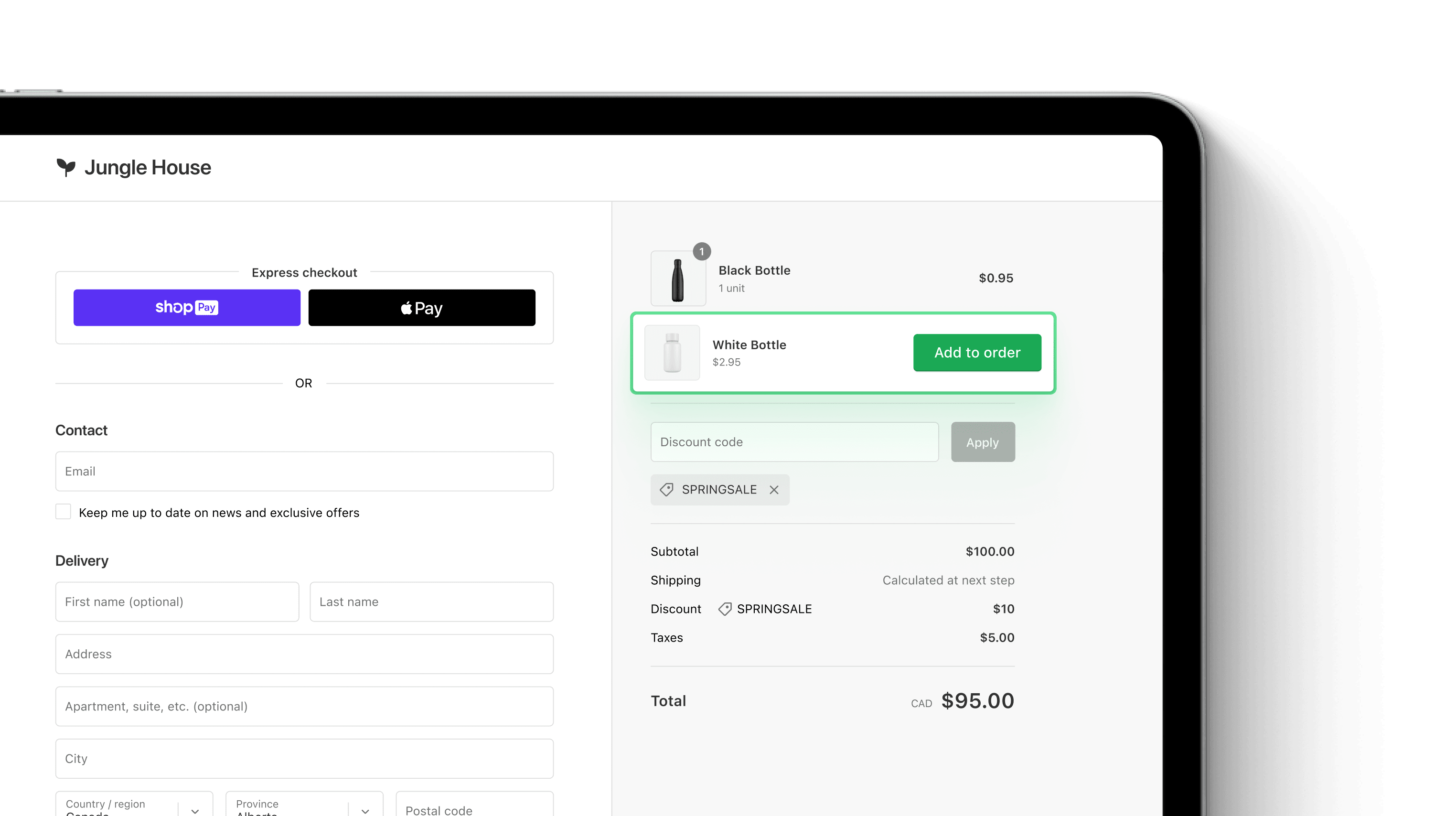 Checkout upsell image